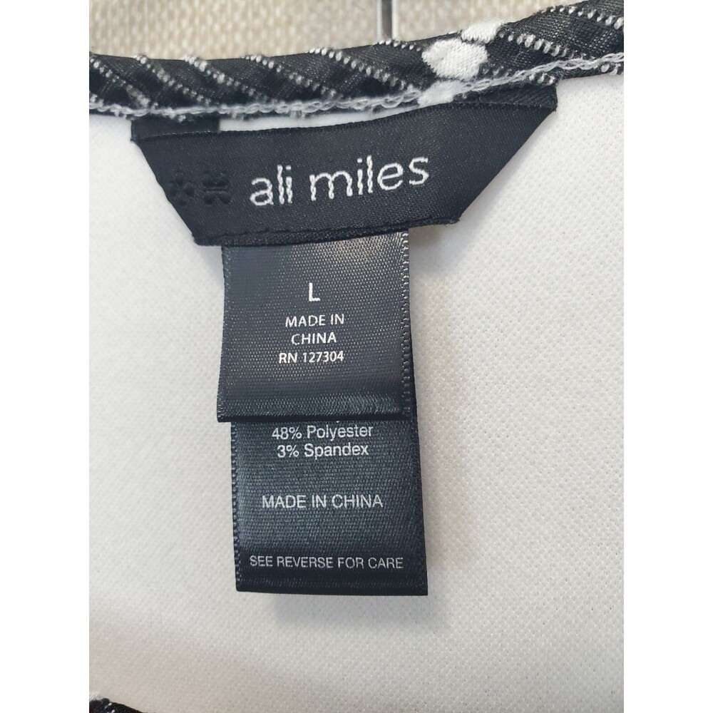 Ali Miles White Textured Patchwork Asymmetric Hem… - image 3